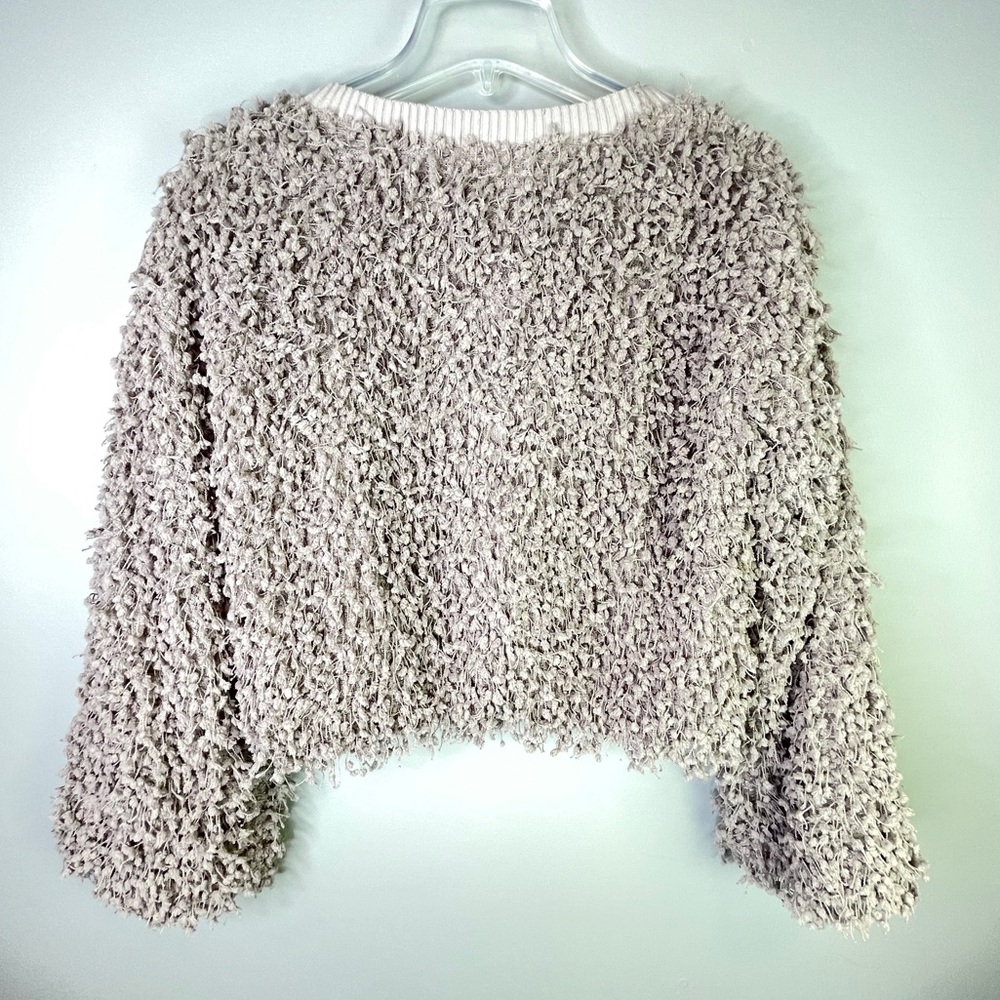 Fate Cream Textured Crew Neck Sweater